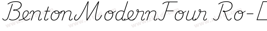 BentonModernFour Ro字体转换